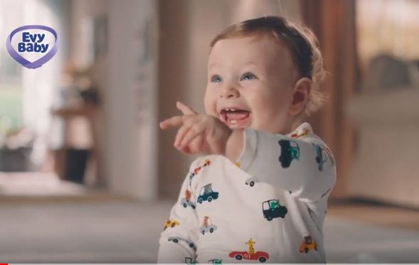 Bebeğimiz Yaman Birinci, Evy Baby Bebek Bezi Reklamında yer aldı.