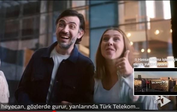 Değerli oyuncularımız Samet Serdar Bey ve Deniz Bahar Hanım`ın Türk Telekom Reklamı yayında.