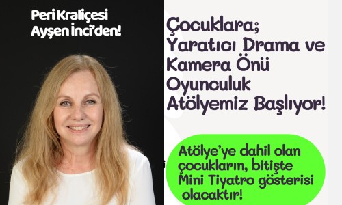 Çocuklar için yaratıcılığı ve özgüveni geliştiren, Yaratıcı Drama ve Kamera Önü Oyunculuk Atölyemiz Açılıyor!